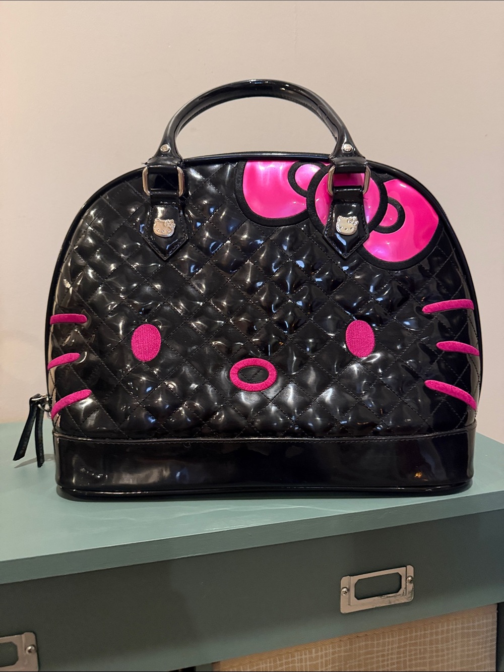 Hello Kitty Loungefly Large Black Dome Satchel